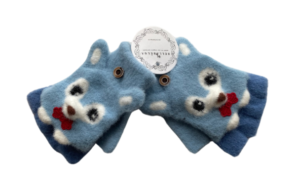 BellaBelga - Belgisch merk Kids stretch half-finger glove - Foxy - Mix colours BellaBelga - Belgisch merk Kids stretch half-finger glove - Foxy - Mix colours