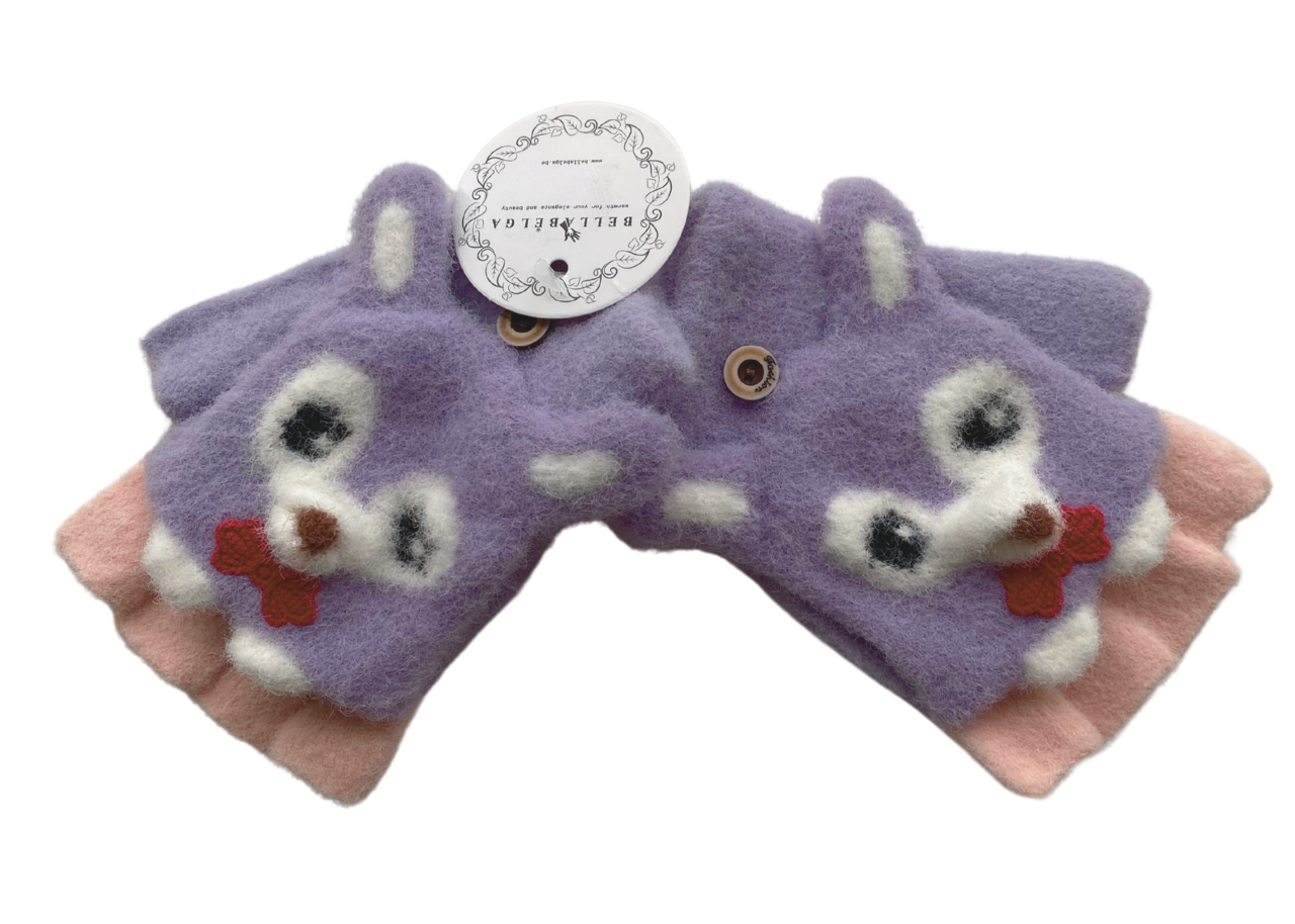 BellaBelga - Belgisch merk Gant extensible demi-doigt pour enfants - Foxy - Mélange de couleurs