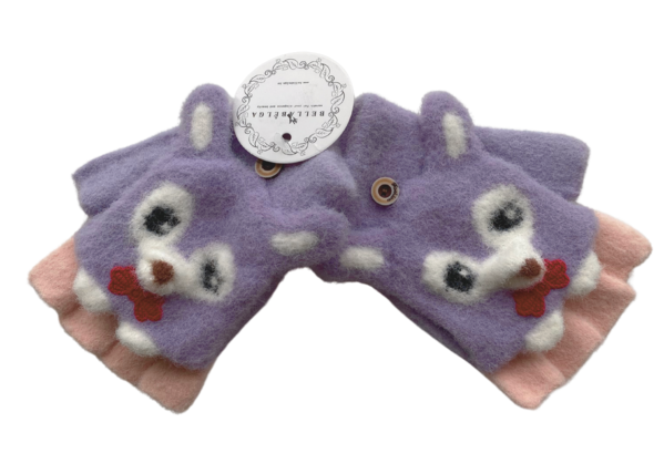 BellaBelga - Belgisch merk Kids stretch half-finger glove - Foxy - Mix colours BellaBelga - Belgisch merk Kids stretch half-finger glove - Foxy - Mix colours