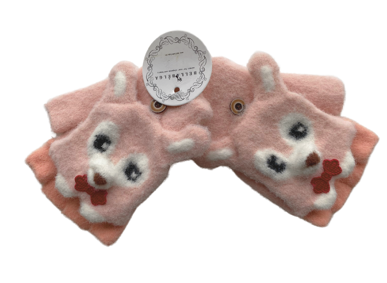 BellaBelga - Belgisch merk Kids stretch half-finger glove - Foxy - Mix colours BellaBelga - Belgisch merk Kids stretch half-finger glove - Foxy - Mix colours