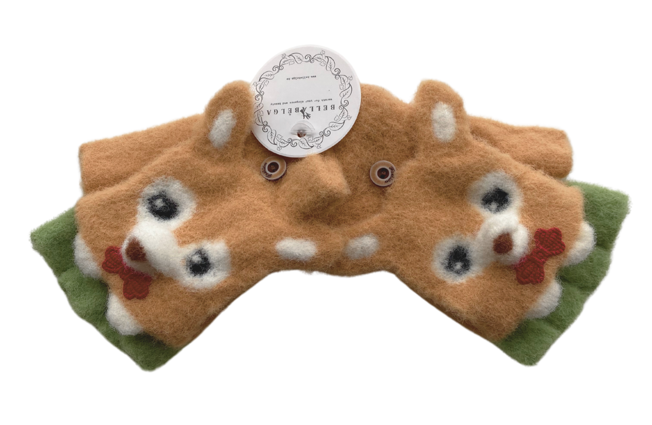 BellaBelga - Belgisch merk Gant extensible demi-doigt pour enfants - Foxy - Mélange de couleurs