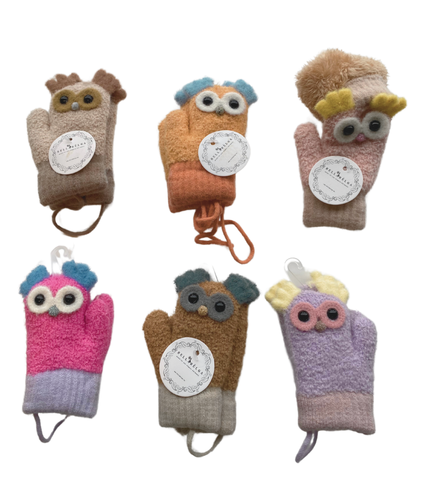 BellaBelga - Belgisch merk Kinderwant - Petit Hibou - Mix kleuren BellaBelga - Belgisch merk Kinderwant - Petit Hibou - Mix kleuren