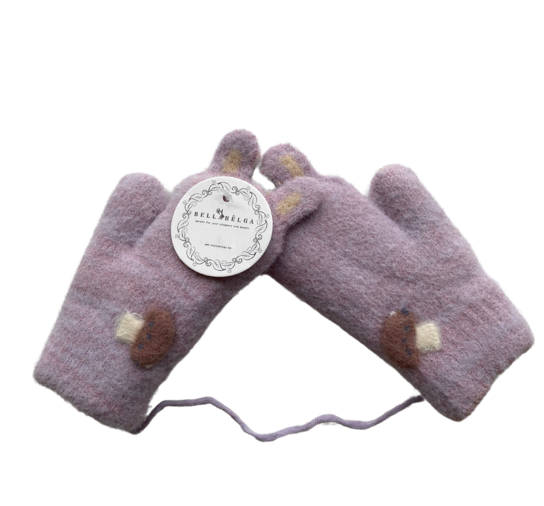 BellaBelga - Belgisch merk Moufle enfant - Petit Classique Champignon - Couleurs mélangées BellaBelga - Belgisch merk Moufle enfant - Petit Classique Champignon - Couleurs mélangées