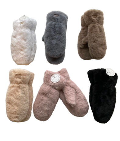 BellaBelga - Belgisch merk Dameswant - Fluffy Fake Fur  - mix kleuren BellaBelga - Belgisch merk Dameswant - Fluffy Fake Fur  - mix kleuren