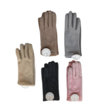 BellaBelga - Belgisch merk Dameshandschoen -  Classique Fake Fur  - mix kleuren