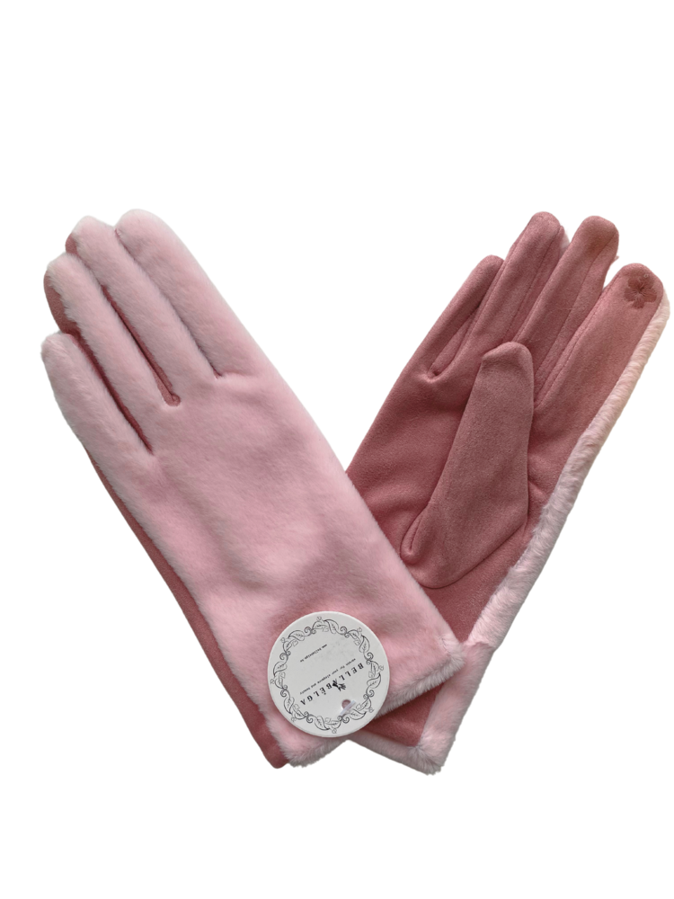 BellaBelga - Belgisch merk Dameshandschoen -  Classique Fake Fur  - mix kleuren BellaBelga - Belgisch merk Dameshandschoen -  Classique Fake Fur  - mix kleuren