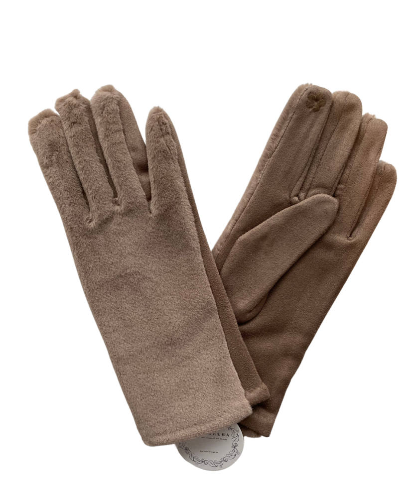 BellaBelga - Belgisch merk Dameshandschoen -  Classique Fake Fur  - mix kleuren BellaBelga - Belgisch merk Dameshandschoen -  Classique Fake Fur  - mix kleuren