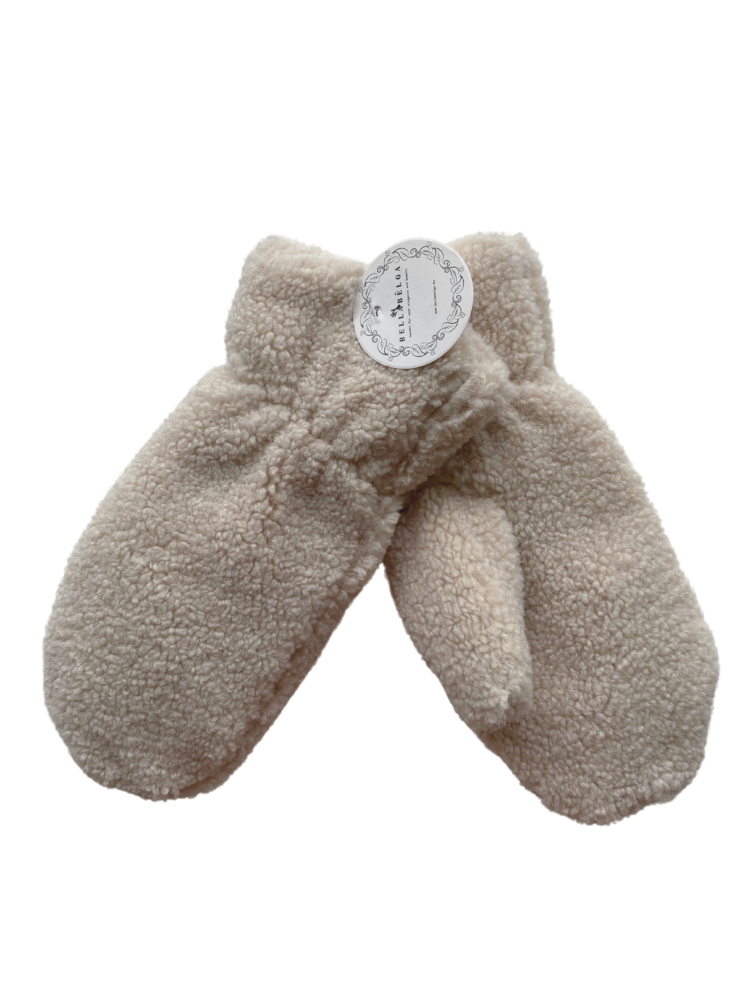 BellaBelga - Belgisch merk Moufle pour dames - Teddy - couleurs mixtes BellaBelga - Belgisch merk Moufle pour dames - Teddy - couleurs mixtes