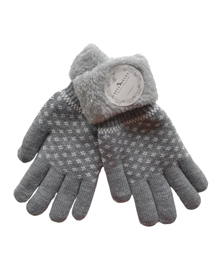 BellaBelga - Belgisch merk Dameshandschoen -  Dots Warmth (met pelsen binnenkant) - mix kleuren BellaBelga - Belgisch merk Dameshandschoen -  Dots Warmth (met pelsen binnenkant) - mix kleuren