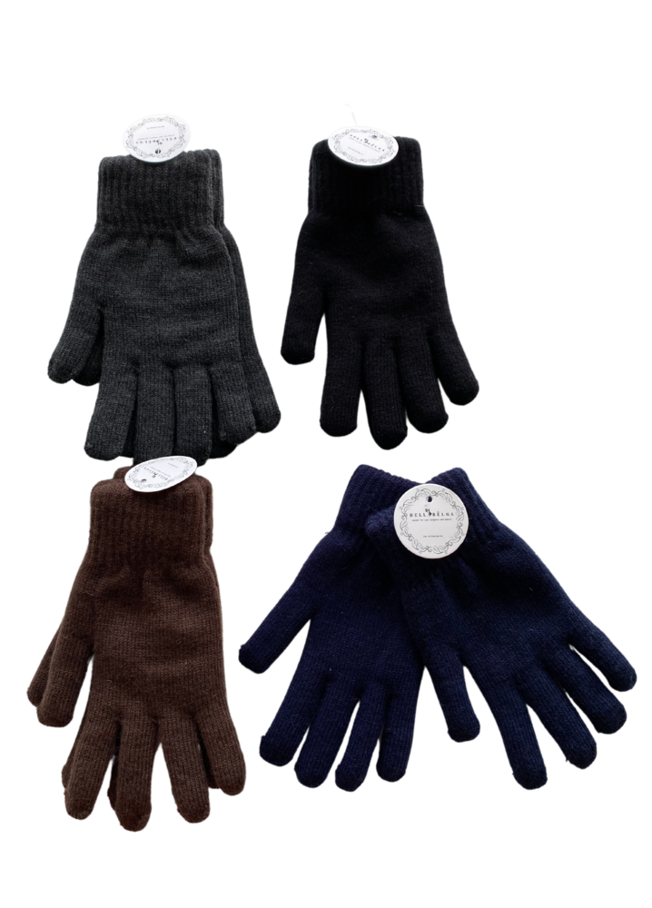 BellaBelga - Belgisch merk Men's glove - Basic (with fur lining) - mixed colours BellaBelga - Belgisch merk Men's glove - Basic (with fur lining) - mixed colours