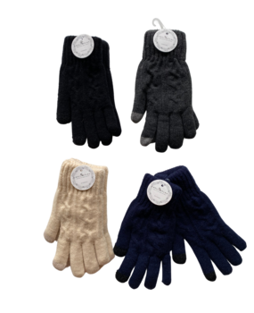BellaBelga - Belgisch merk Unisex glove - Knitted (with fur lining) - mix colours BellaBelga - Belgisch merk Unisex glove - Knitted (with fur lining) - mix colours