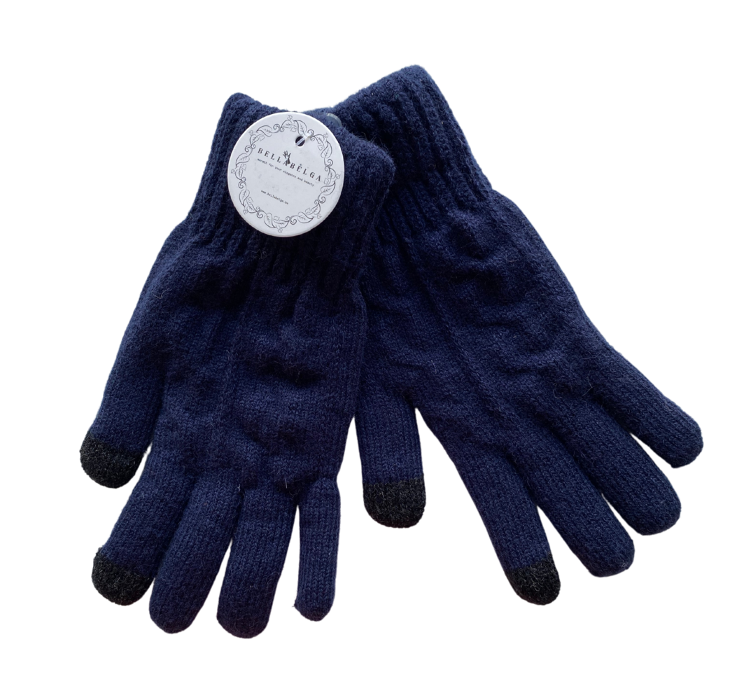 BellaBelga - Belgisch merk Unisex handschoen - Gebreid (met pelsen binnenkant)  - mix kleuren BellaBelga - Belgisch merk Unisex handschoen - Gebreid (met pelsen binnenkant)  - mix kleuren