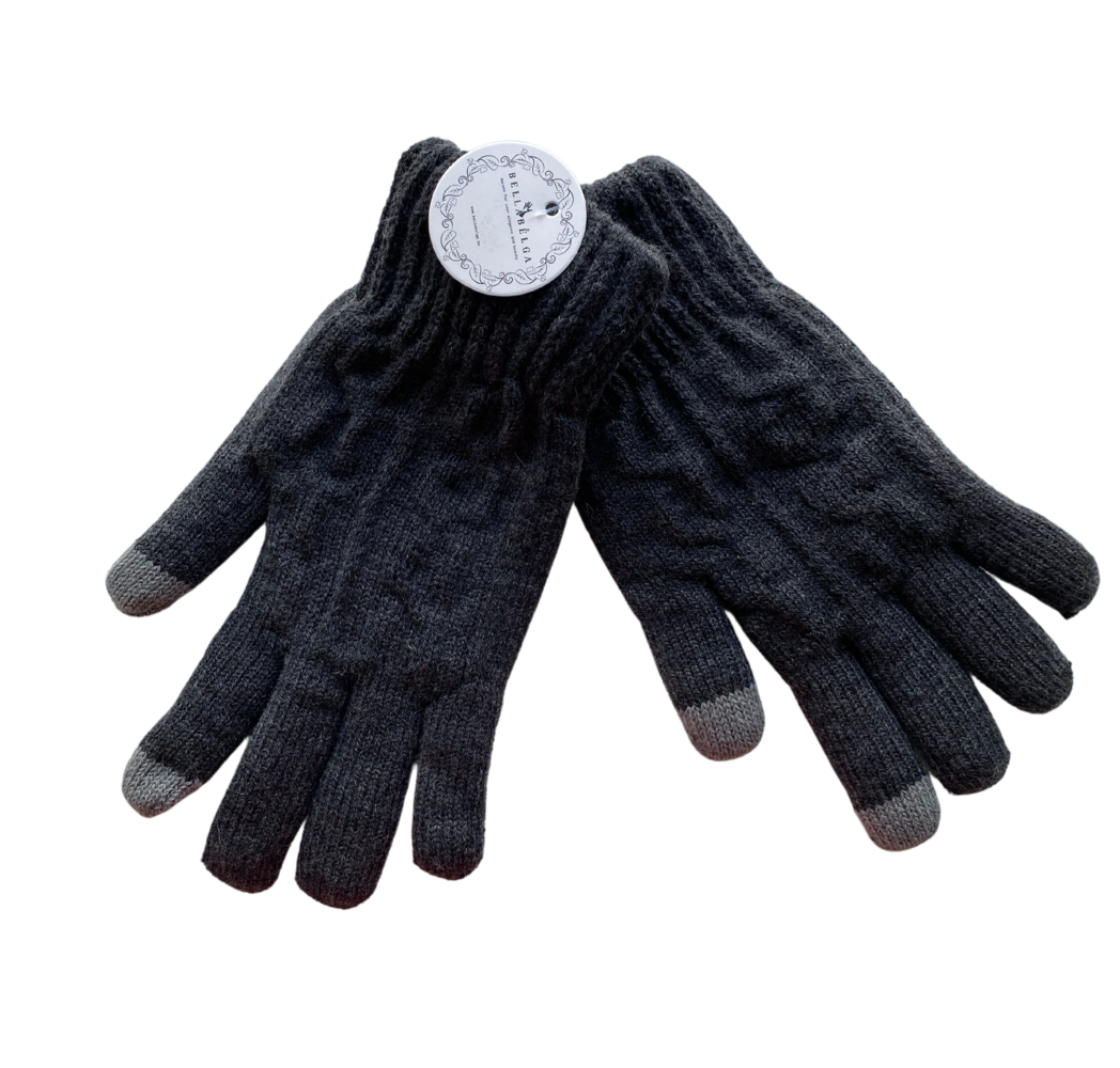 BellaBelga - Belgisch merk Unisex handschoen - Gebreid (met pelsen binnenkant)  - mix kleuren BellaBelga - Belgisch merk Unisex handschoen - Gebreid (met pelsen binnenkant)  - mix kleuren