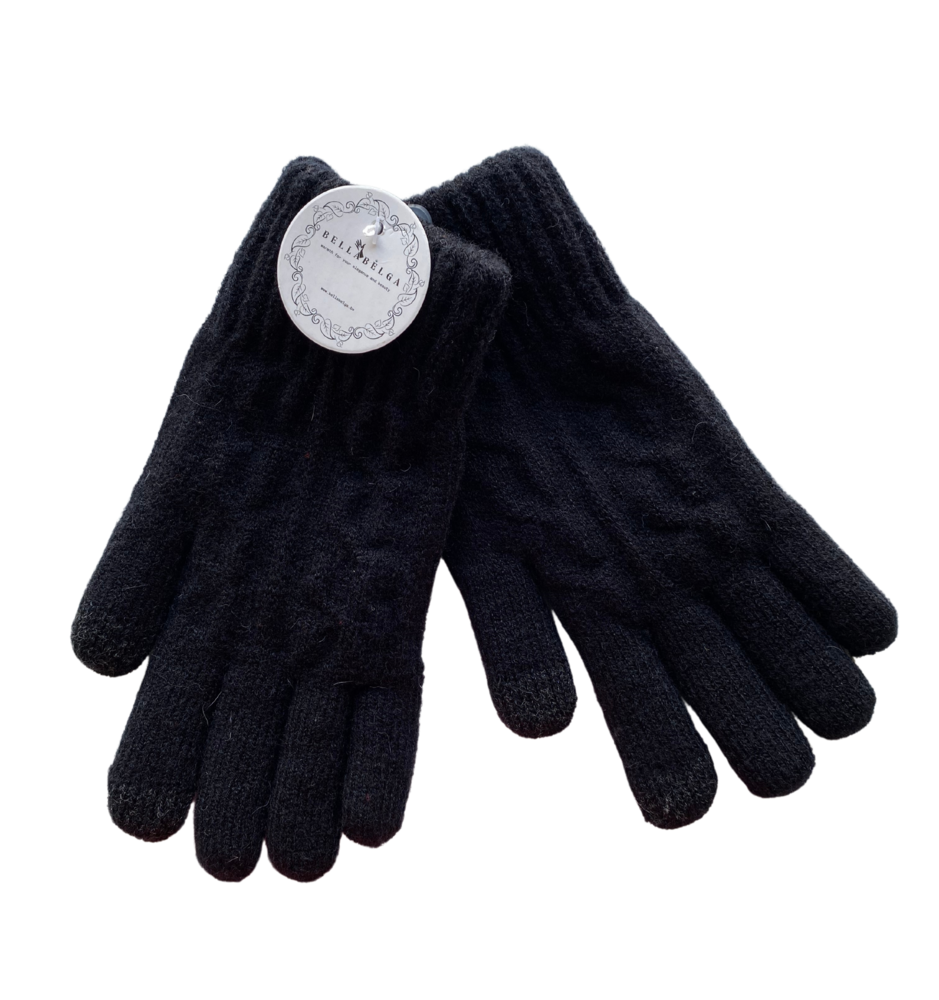 BellaBelga - Belgisch merk Unisex handschoen - Gebreid (met pelsen binnenkant)  - mix kleuren BellaBelga - Belgisch merk Unisex handschoen - Gebreid (met pelsen binnenkant)  - mix kleuren