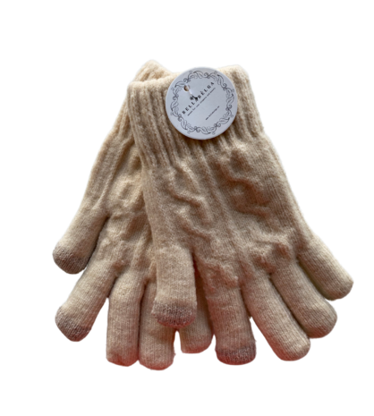 BellaBelga - Belgisch merk Unisex handschoen - Gebreid (met pelsen binnenkant)  - mix kleuren BellaBelga - Belgisch merk Unisex handschoen - Gebreid (met pelsen binnenkant)  - mix kleuren