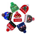 BellaBelga - Belgisch merk Christmas hat with lights - Unisex - mix colours BellaBelga - Belgisch merk Christmas hat with lights - Unisex - mix colours