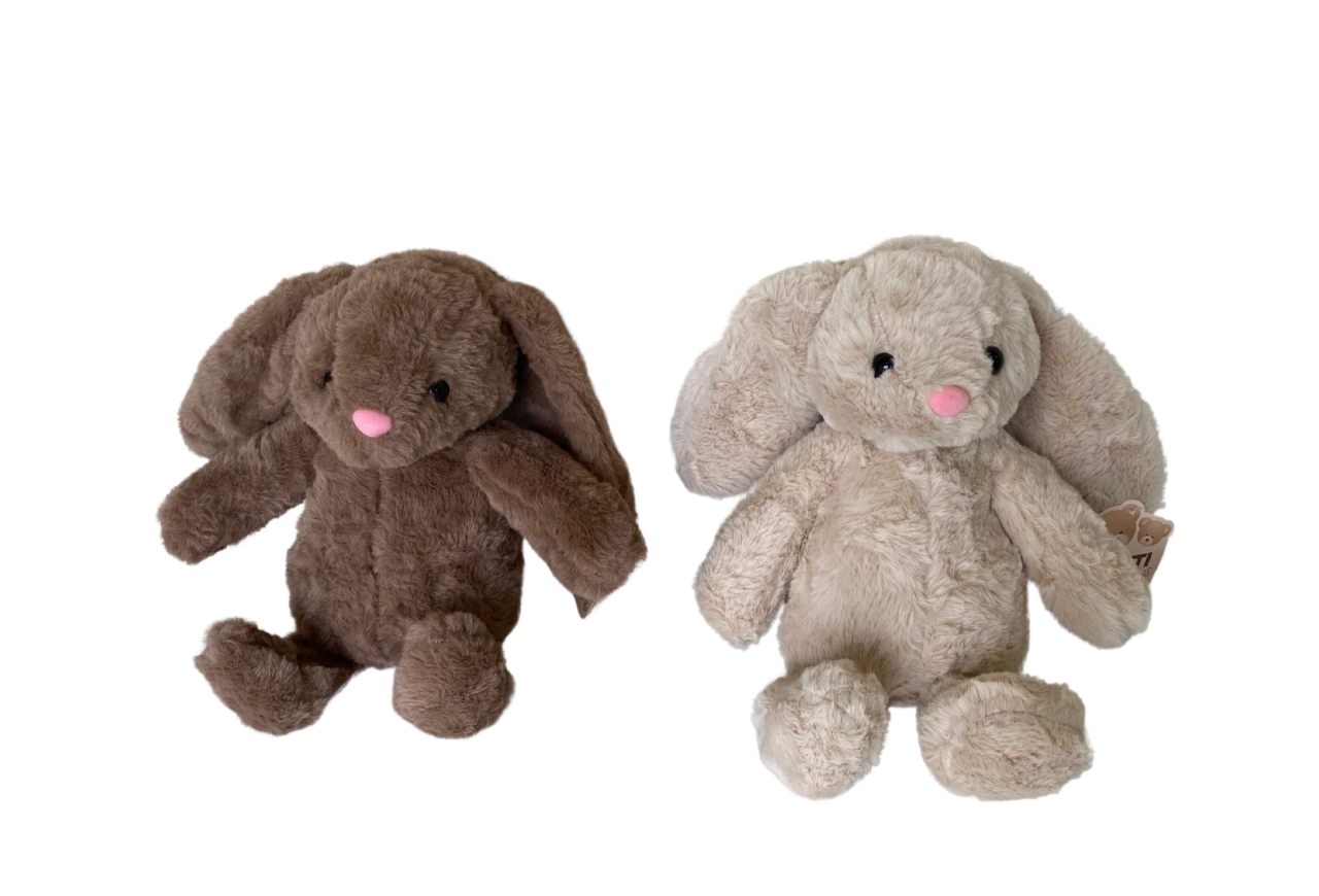 Peluche lièvre 30cm, 2 couleurs assorties Peluche lièvre 30cm, 2 couleurs assorties