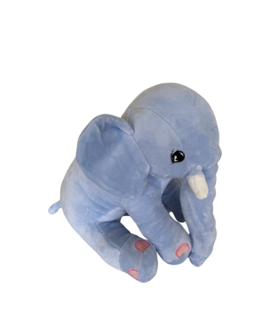 Olifant pluche 25cm Blauw