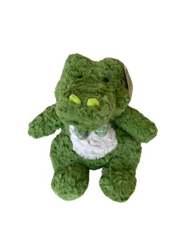 Animal avec noeud en peluche 30cm, 2 assortis