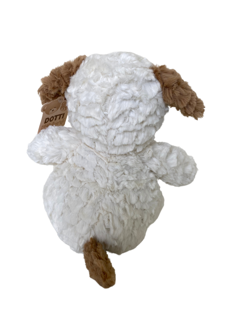 Dier met strik pluche 30cm, 2 assortie