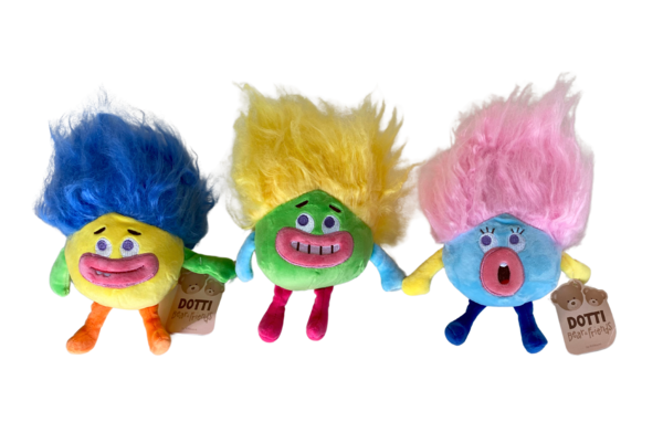 Monster with hair plush 22cm, 3 assorted