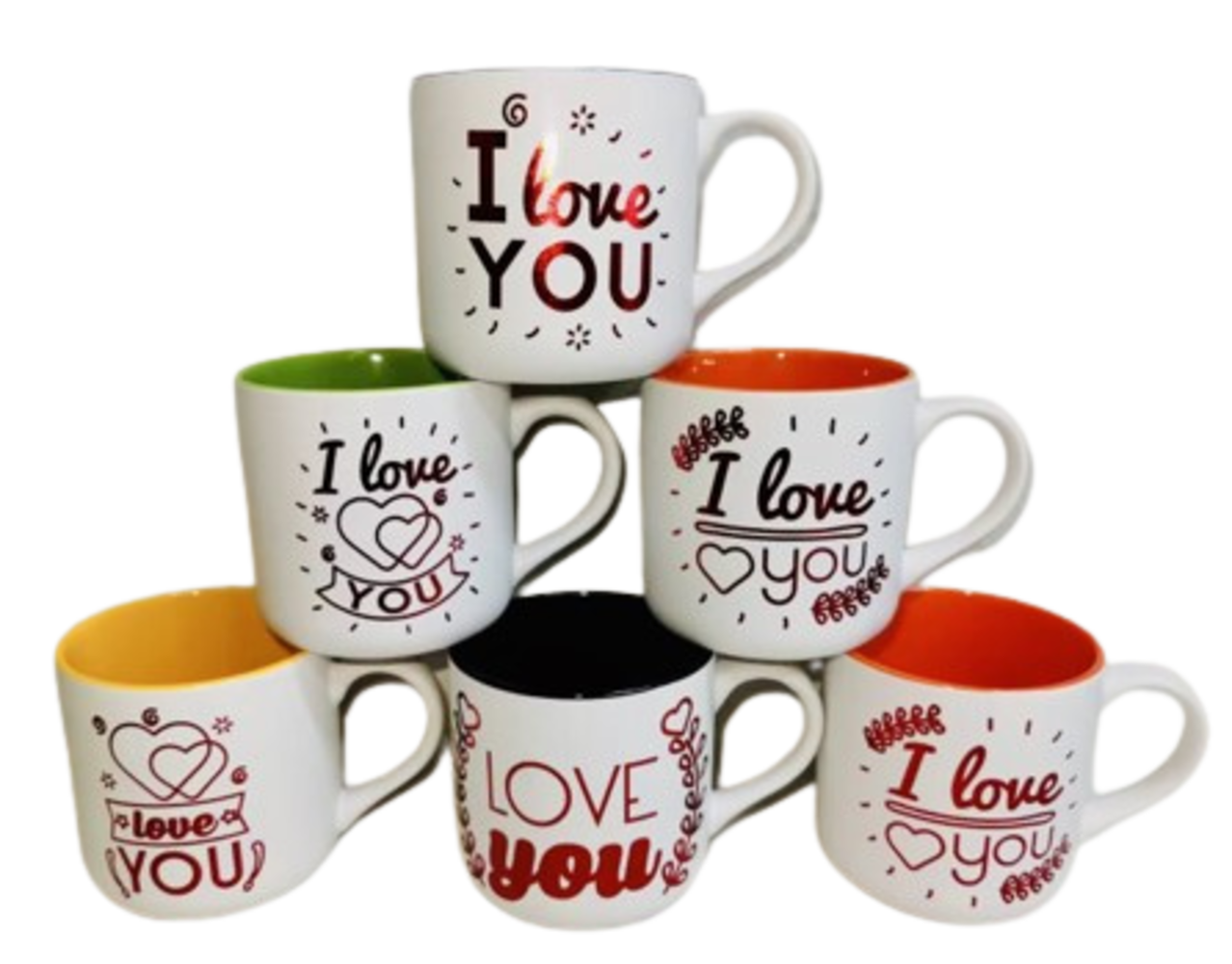 Tasse I Love You - couleurs mixtes Tasse I Love You - couleurs mixtes