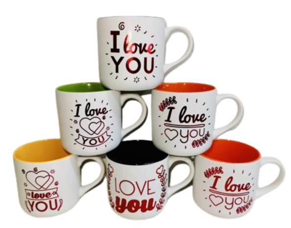Tasse I Love You - couleurs mixtes Tasse I Love You - couleurs mixtes