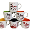 Tasse I Love You - couleurs mixtes Tasse I Love You - couleurs mixtes