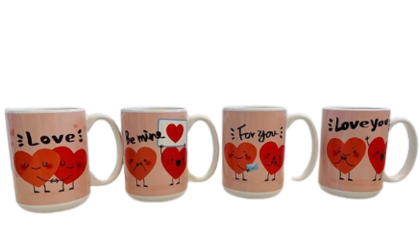 Mug Hearts - mixed colors Mug Hearts - mixed colors