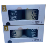 Gift set of 2 Coffee time mugs
