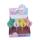 Display of Pompom ballpoint pen unicorn pastel of 12 pieces