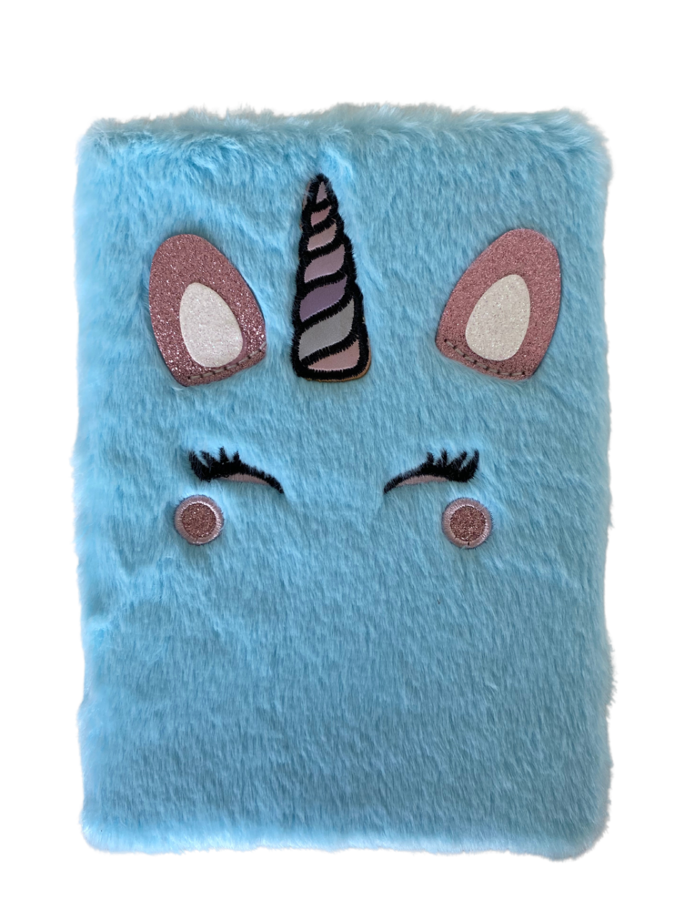 Notebook A5 Fluffy Unicorn Face - Mixed 4 colors Notebook A5 Fluffy Unicorn Face - Mixed 4 colors