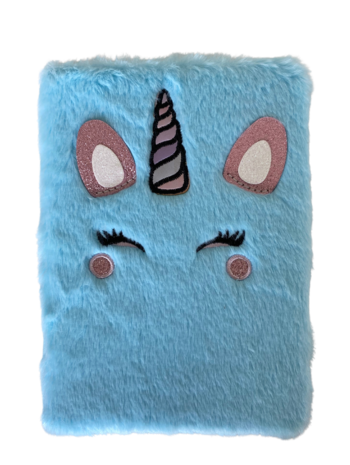 Notebook A5 Fluffy Unicorn Face - Mix 4 kleuren Notebook A5 Fluffy Unicorn Face - Mix 4 kleuren