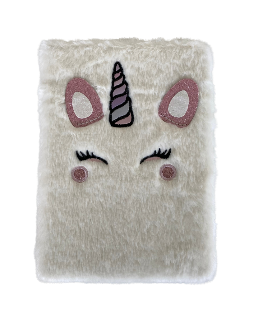 Notebook A5 Fluffy Unicorn Face - Mixed 4 colors Notebook A5 Fluffy Unicorn Face - Mixed 4 colors