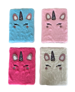 Notebook A5 Fluffy Unicorn Face Notebook A5 Fluffy Unicorn Face