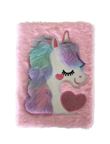 Notebook A5 Fluffy Unicorn Pastell - Mix 3 kleuren Notebook A5 Fluffy Unicorn Pastell - Mix 3 kleuren