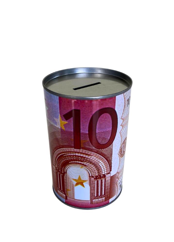 Spaarblik Euro's - Mix kleuren Spaarblik Euro's - Mix kleuren