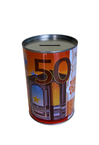 Spaarblik Euro's - Mix kleuren Spaarblik Euro's - Mix kleuren