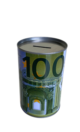 Spaarblik Euro's - Mix kleuren Spaarblik Euro's - Mix kleuren