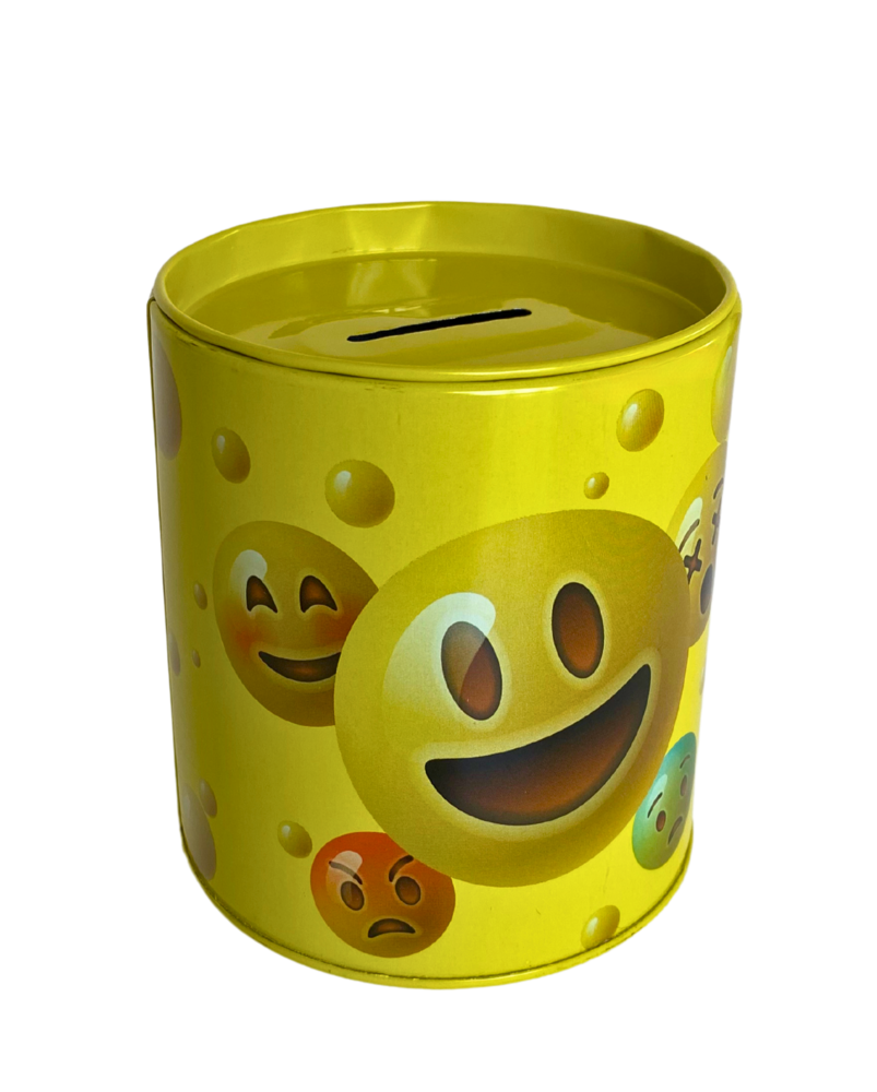 Spaarblik Smiley - Mix kleuren Spaarblik Smiley - Mix kleuren