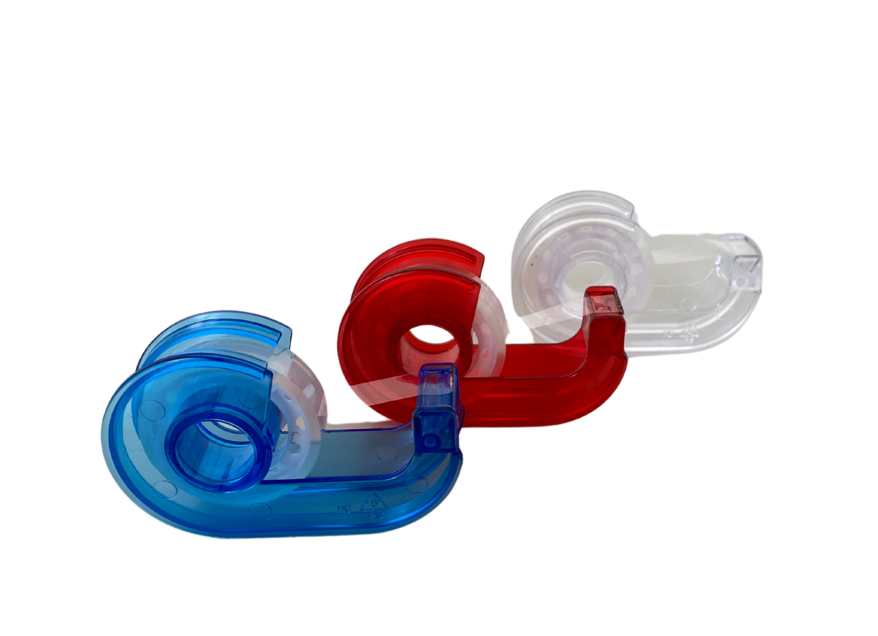 Adhesive tape on disposable device