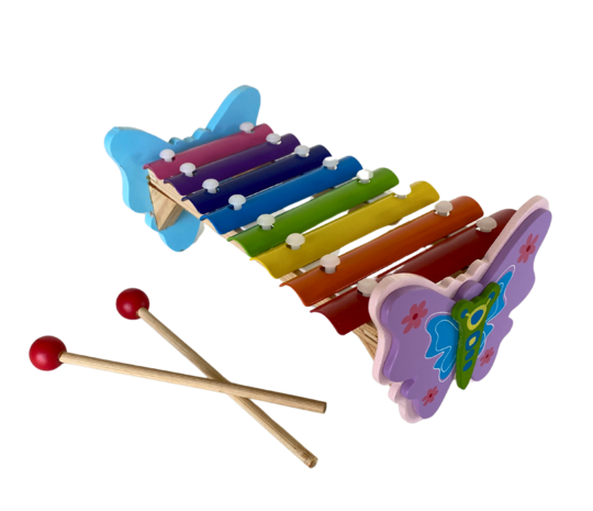Xylophone avec motif papillon