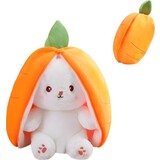 Lapin en peluche avec oreilles en carotte zippée Medium 30cm Lapin en peluche avec oreilles en carotte zippée Medium 30cm