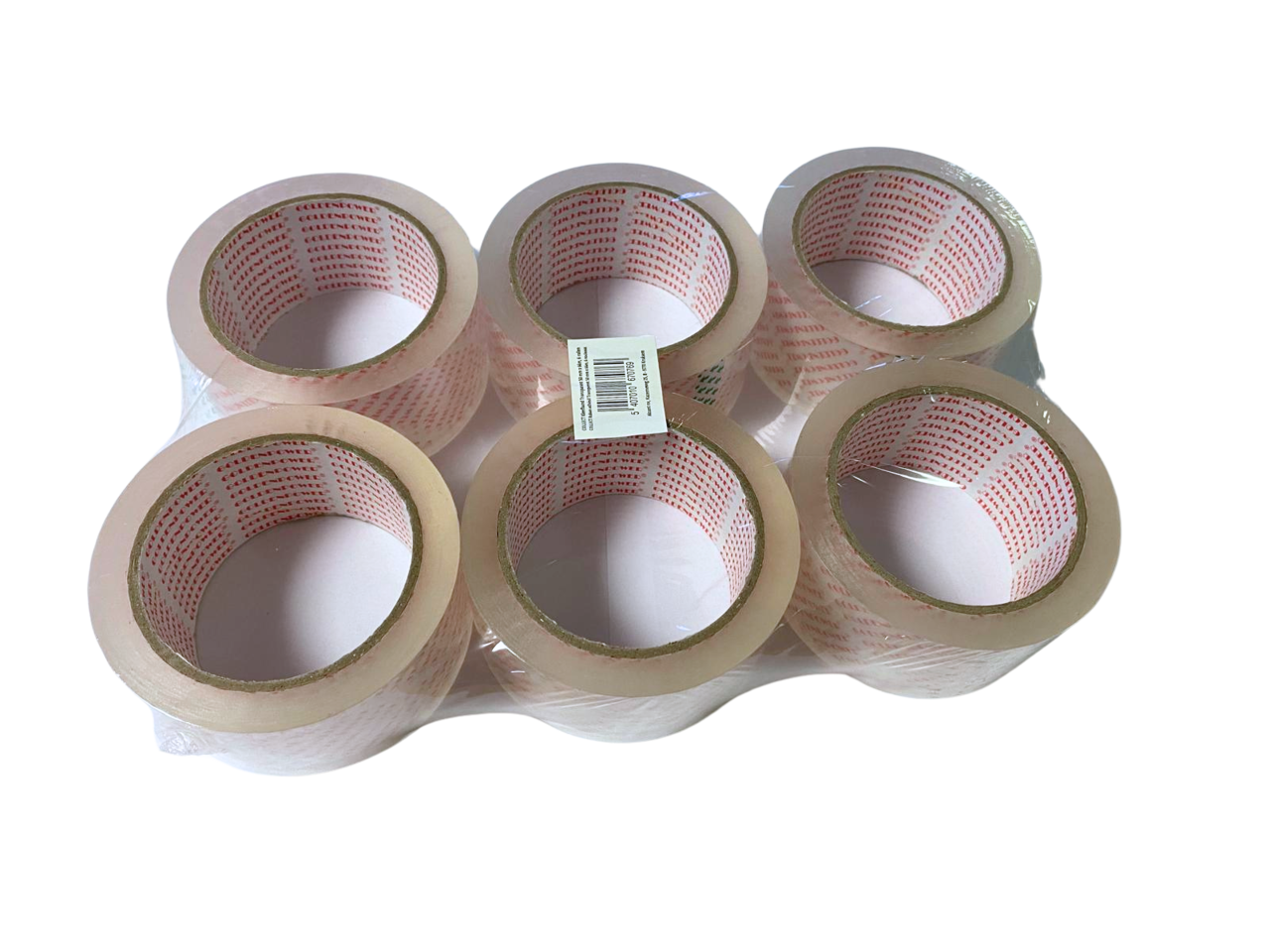 Adhesive tape 50 mm x 66m - Transparent - 1 roll - buy per 6