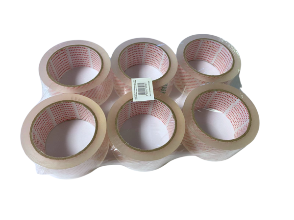 Adhesive tape 50 mm x 66m - Transparent - 1 roll - buy per 6