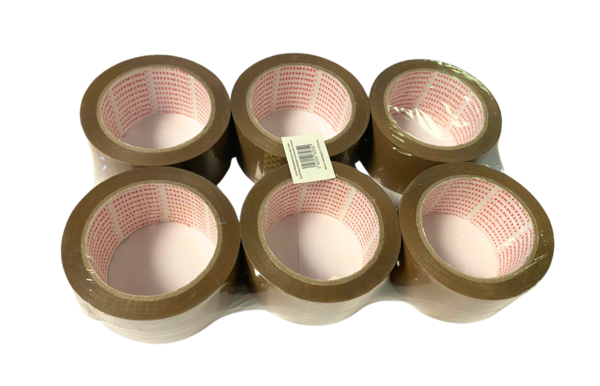 Adhesive tape 50 mm x 66m - Brown - 1 roll - buy per 6 Adhesive tape 50 mm x 66m - Brown - 1 roll - buy per 6