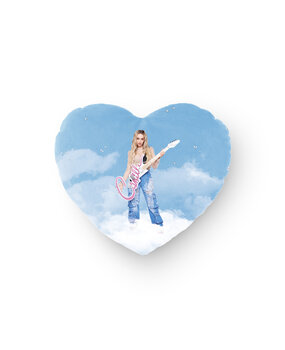 Camille Coussin coeur Magic Blue Camille Coussin coeur Magic Blue