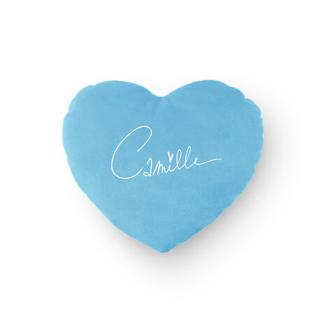 Camille Coussin coeur Magic Blue Camille Coussin coeur Magic Blue