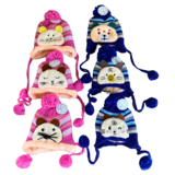 BellaBelga - Belgisch merk Kids hat Stretch - Dog/Cat face - 6 mix colors BellaBelga - Belgisch merk Kids hat Stretch - Dog/Cat face - 6 mix colors