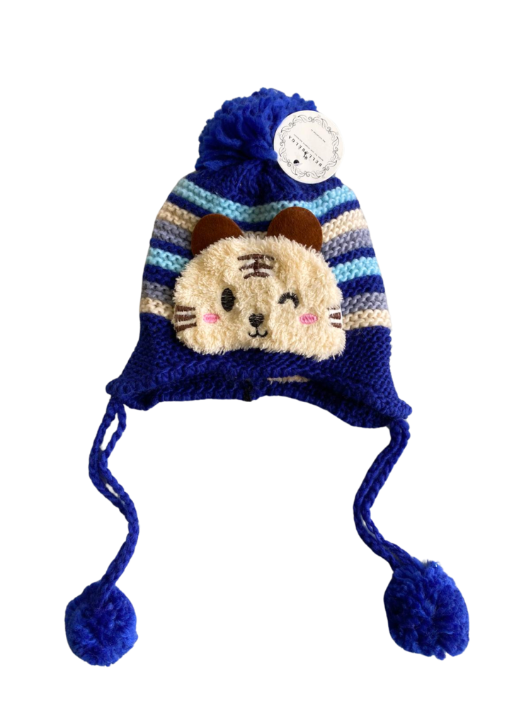 BellaBelga - Belgisch merk Kids hat Stretch - Dog/Cat face - 6 mix colors BellaBelga - Belgisch merk Kids hat Stretch - Dog/Cat face - 6 mix colors